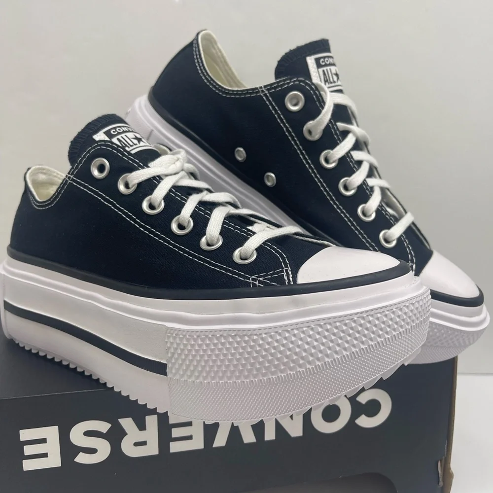 Converse WMNS Chuck Taylor All Star Lift Double Stack Platform Canvas Sneakers
